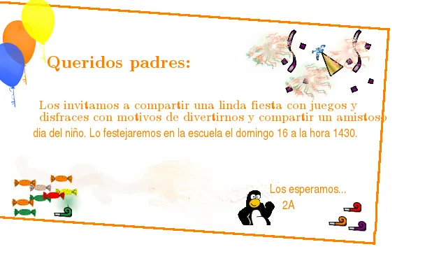 IFD 33 2012: Invitación para el día del niño IFD 33 2012: Invitación para el día del niño
