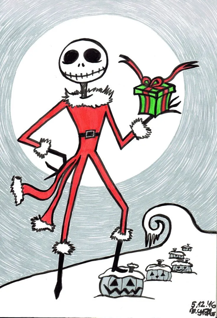 IG: @maggie_creates_ santa jack skellington the nightmare before christmas marker drawing | Punto arte, Santa claus dibujo, Dibujos detallados IG: @maggie_creates_ santa jack skellington the nightmare before christmas marker drawing | Punto arte, Santa claus dibujo, Dibujos detallados