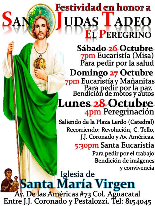 Iglesia católica celebra a San Judas Tadeo, el santo de las causas difíciles - Al Calor Político Iglesia católica celebra a San Judas Tadeo, el santo de las causas difíciles - Al Calor Político