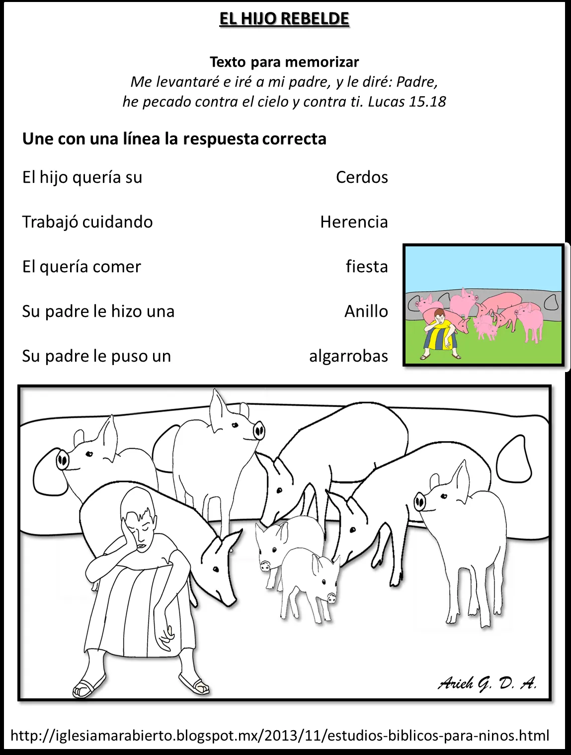 IGLESIA MAR ABIERTO: ESTUDIO BÍBLICO PARA NIÑOS (EL HIJO PRODIGO)