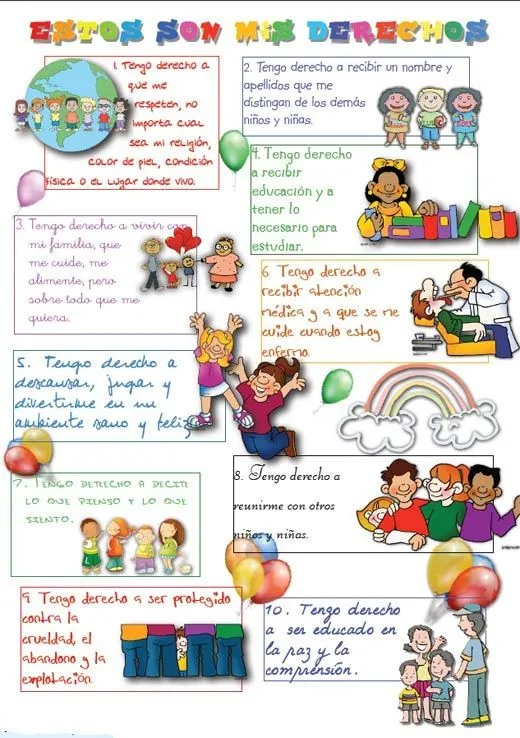 Deberes de los niños unicef - Imagui