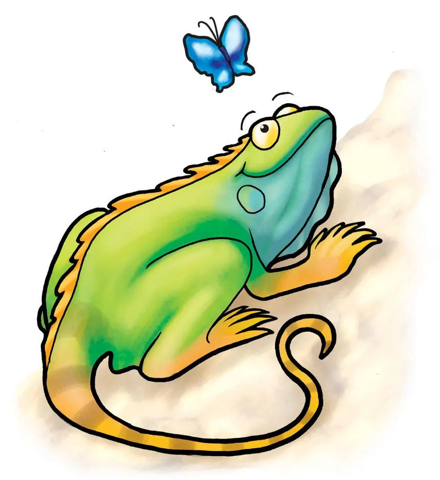 Iguana dibujos animados - Imagui