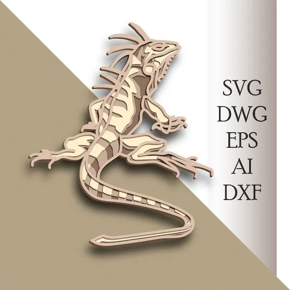 Iguana multicapa SVG / Iguana lima cortada / capa 3D / Corte - Etsy México Iguana multicapa SVG / Iguana lima cortada / capa 3D / Corte - Etsy México
