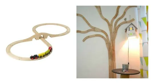 Ikea Hack: de tren de madera a árbol decorativo | Decoideas.Net Ikea Hack: de tren de madera a árbol decorativo | Decoideas.Net