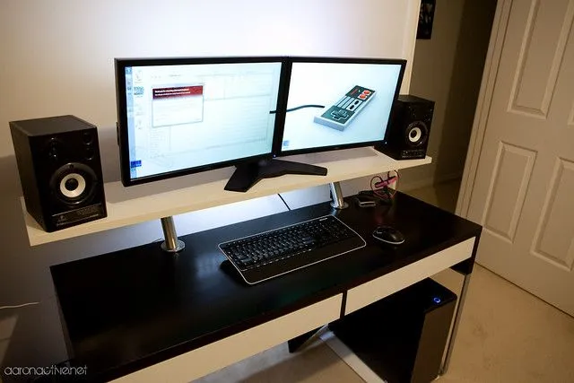 Ikea MICKE Desk Hack | Flickr - Photo Sharing!