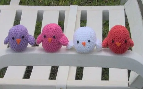 iKnitts: Patron Amigumi / Pajaritos de colores iKnitts: Patron Amigumi / Pajaritos de colores