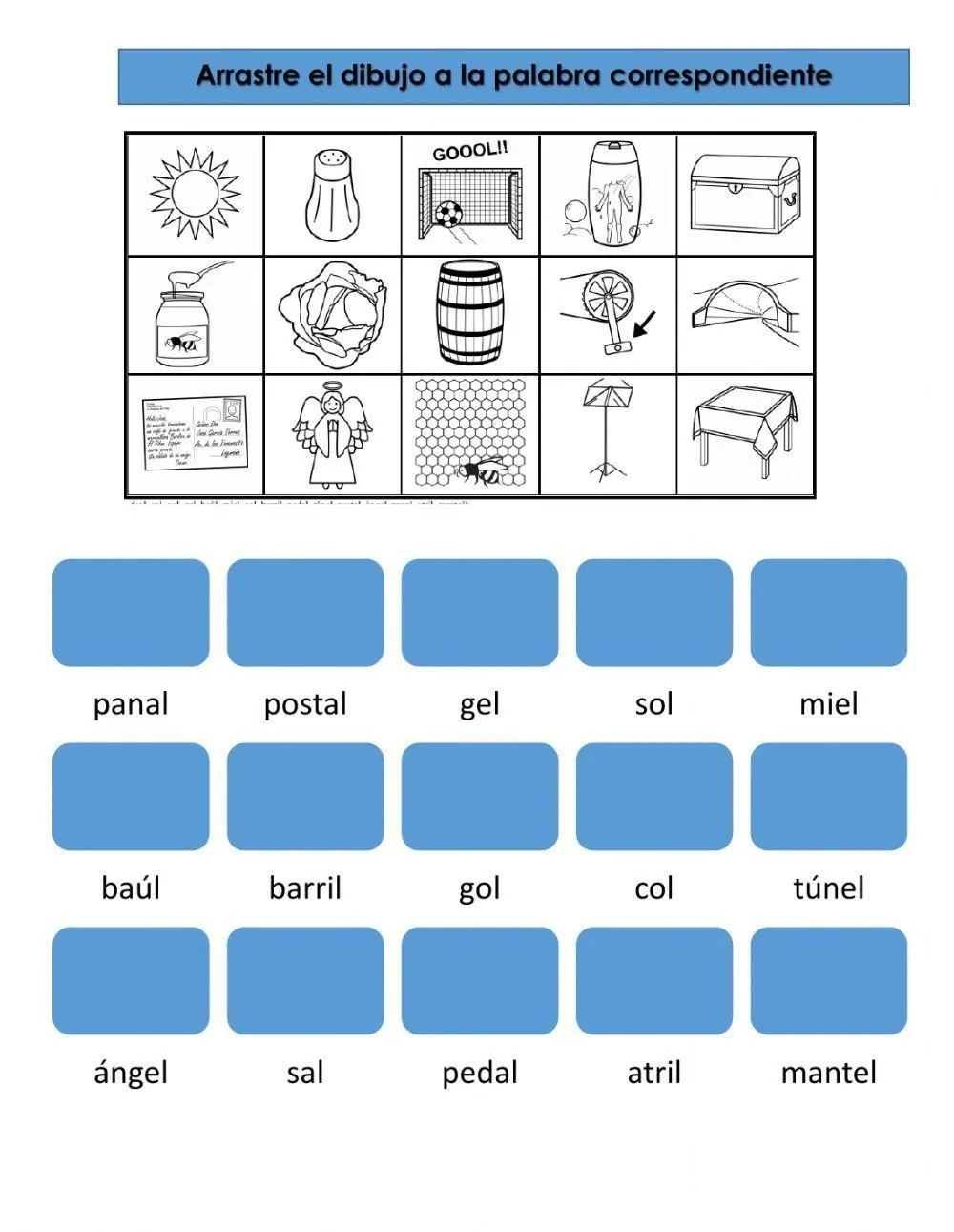 Al el il ol ul worksheet | Live Worksheets