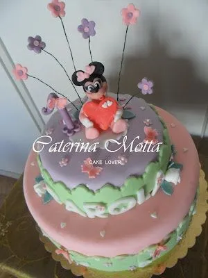 IL SOLE IN CUCINA: Baby Minnie sulla torta