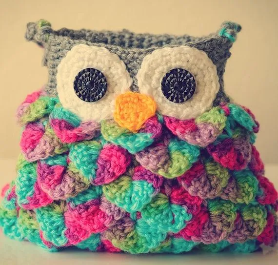Cartera buho crochet - Imagui
