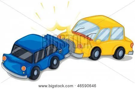 Illustration of the two cars bumping on a white background Stock ... Illustration of the two cars bumping on a white background Stock ...