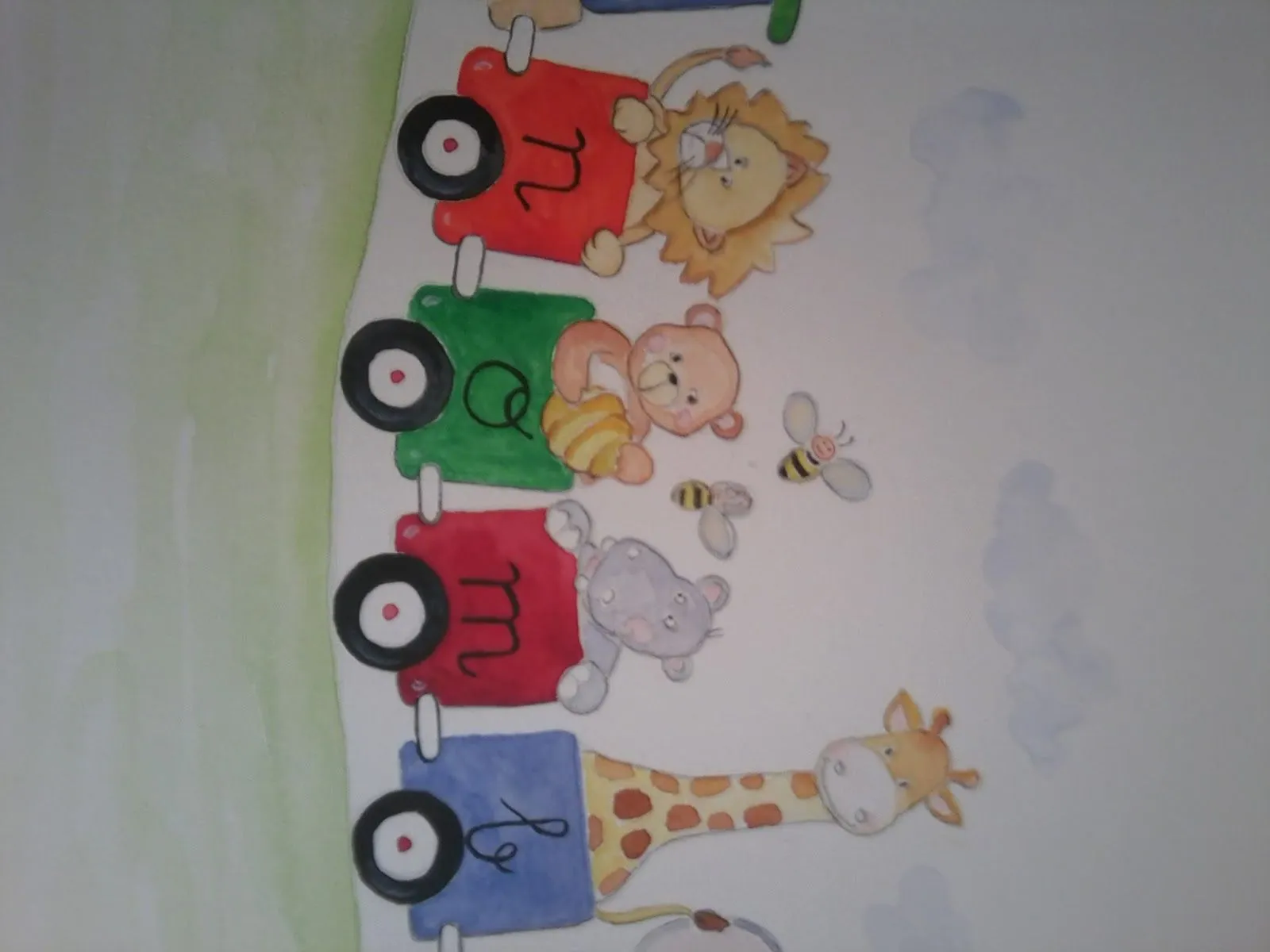 Ilustra tus paredes & Oooh sueños Popy: El tren animado Ilustra tus paredes & Oooh sueños Popy: El tren animado