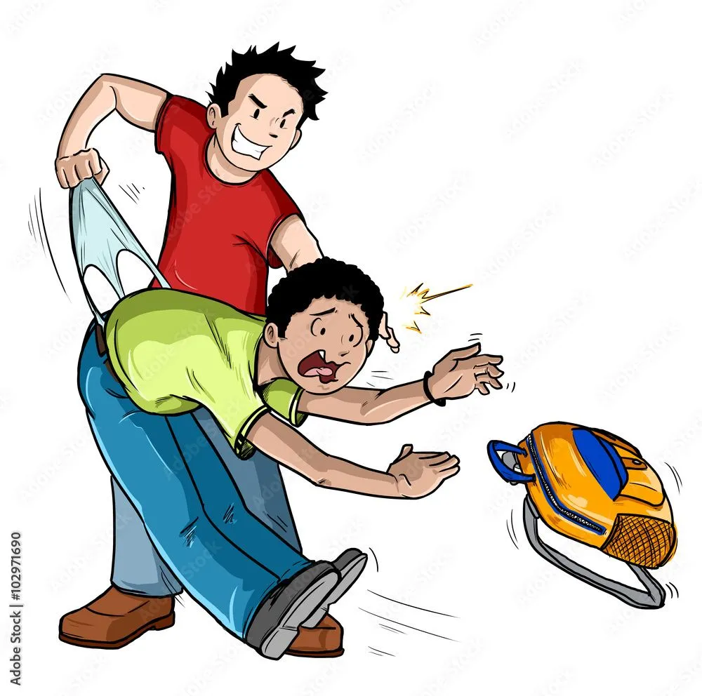 ilustración de acosador haciendo calzón chino bullying acoso escolar ilustración de Stock | Adobe Stock ilustración de acosador haciendo calzón chino bullying acoso escolar ilustración de Stock | Adobe Stock