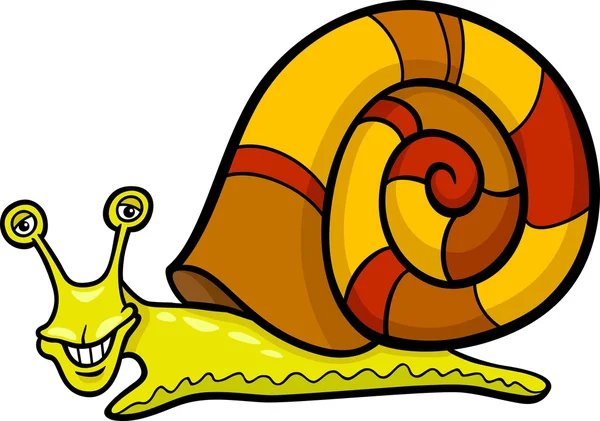 Ilustración de dibujos animados de molusco de caracol — Vector ... Ilustración de dibujos animados de molusco de caracol — Vector ...