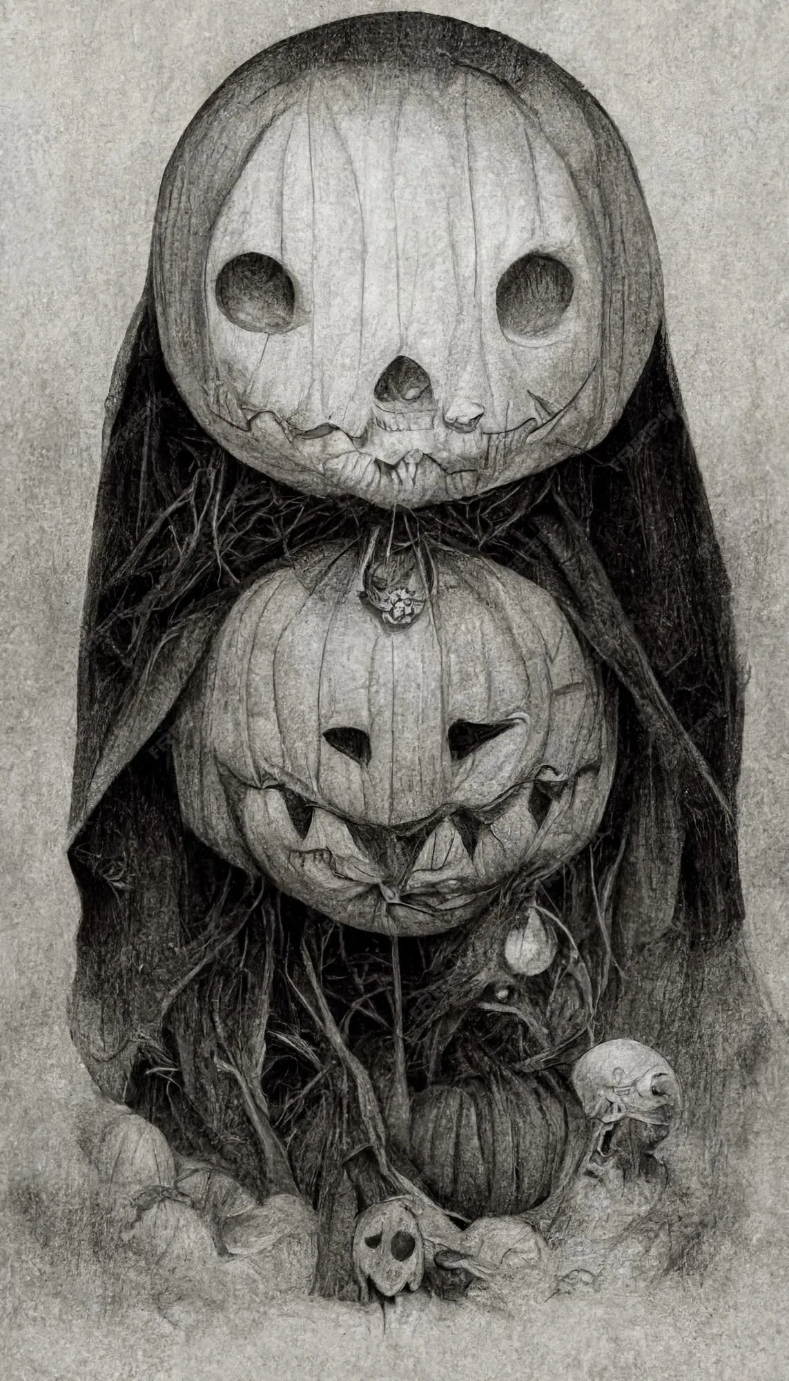 Ilustración de halloween estilo de dibujo a lápiz espeluznante horror fondo de halloween ilustración 3d | Foto Premium Ilustración de halloween estilo de dibujo a lápiz espeluznante horror fondo de halloween ilustración 3d | Foto Premium