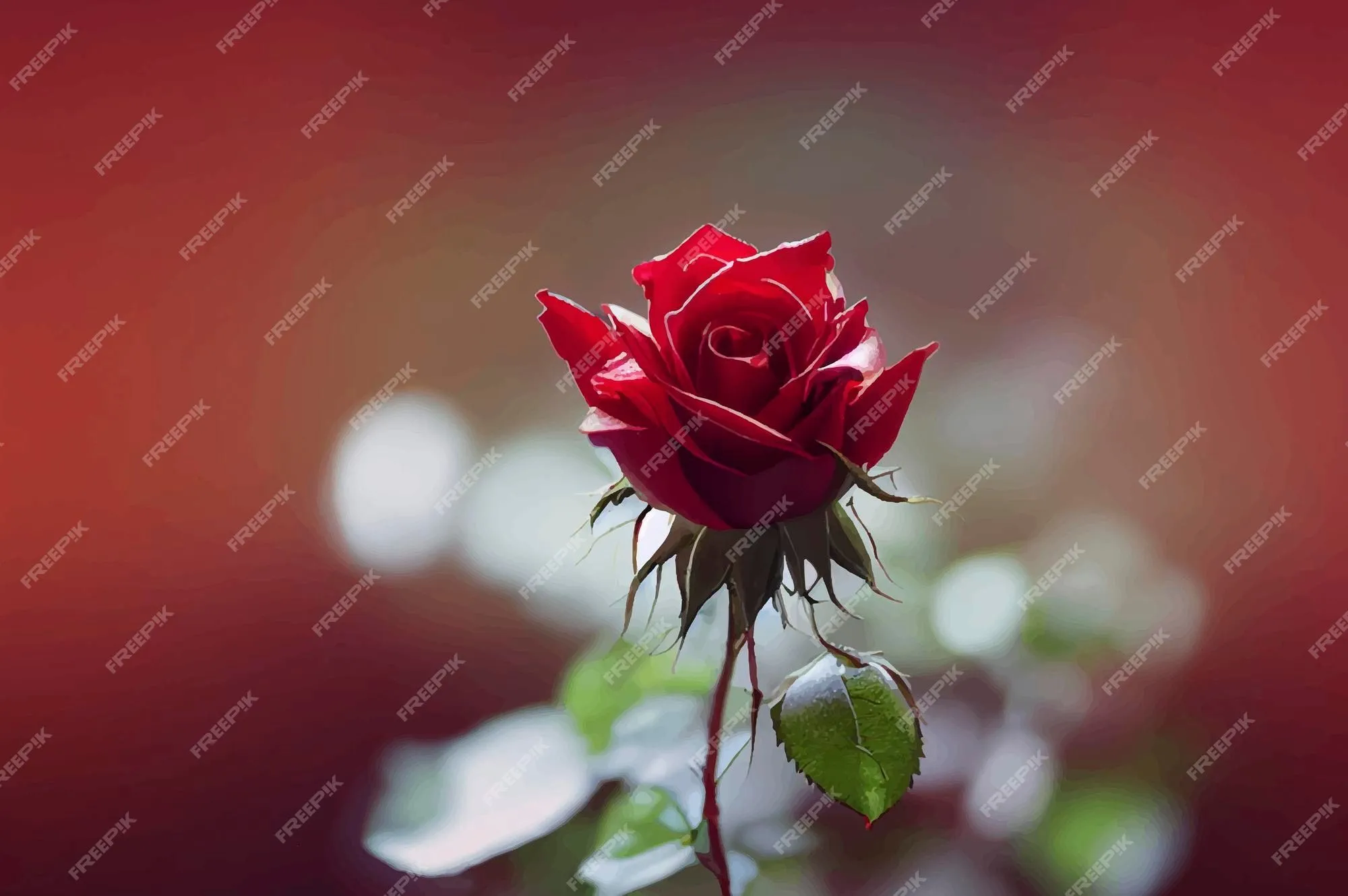 Ilustración de hermosas rosas rojas fondo de rosas rojas | Foto Premium Ilustración de hermosas rosas rojas fondo de rosas rojas | Foto Premium