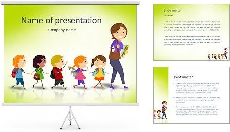 Ilustración de los niños de la escuela después de su ilustración ...