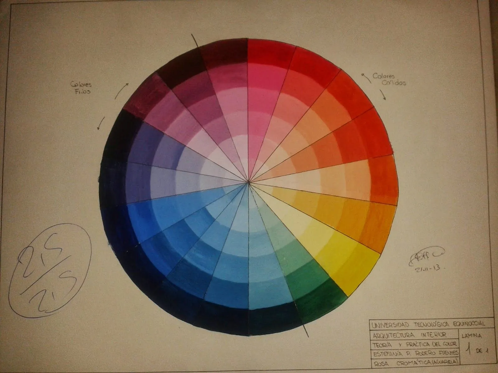 ILUSTRACIÓN Y PRESENTACIÓN DE PROYECTOS: Rosa cromática