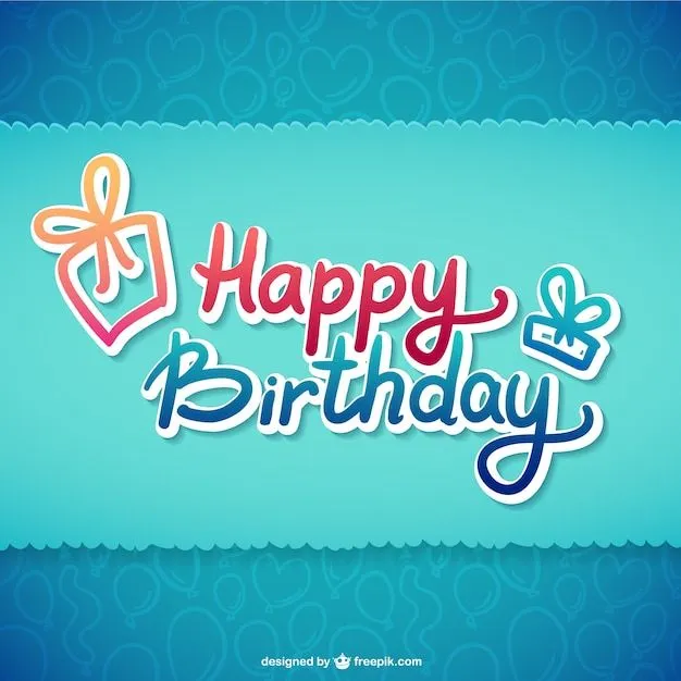 Ilustración tipográfica de feliz cumpleaños | Descargar Vectores ... Ilustración tipográfica de feliz cumpleaños | Descargar Vectores ...