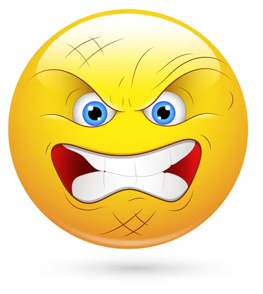 Ilustración de vector sonriente - carita enojada — Vector stock ... Ilustración de vector sonriente - carita enojada — Vector stock ...