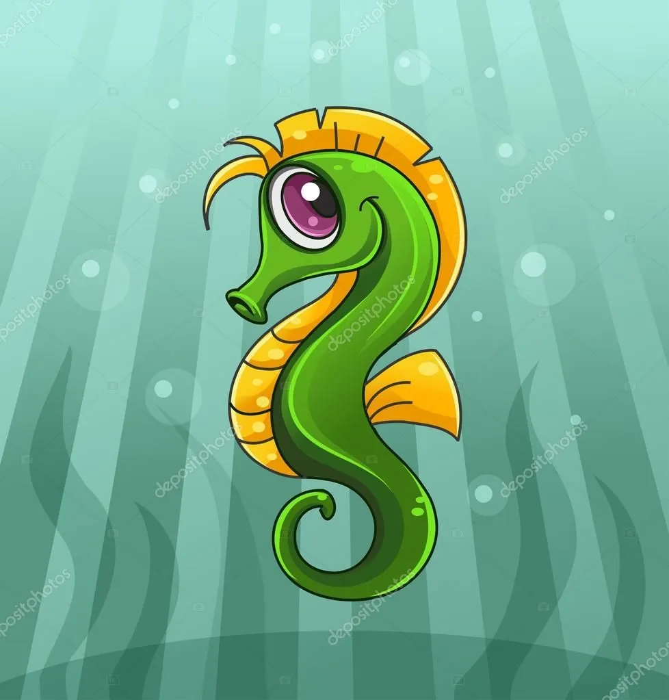 ilustración vectorial de caballito de mar dibujos animados ... ilustración vectorial de caballito de mar dibujos animados ...