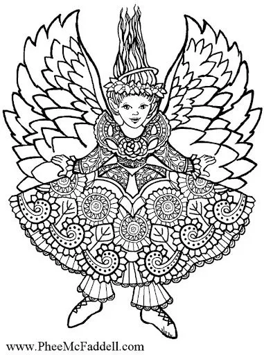 ILUSTRACIONES FANTASIA EN LAMINAS PARA COLOREAR