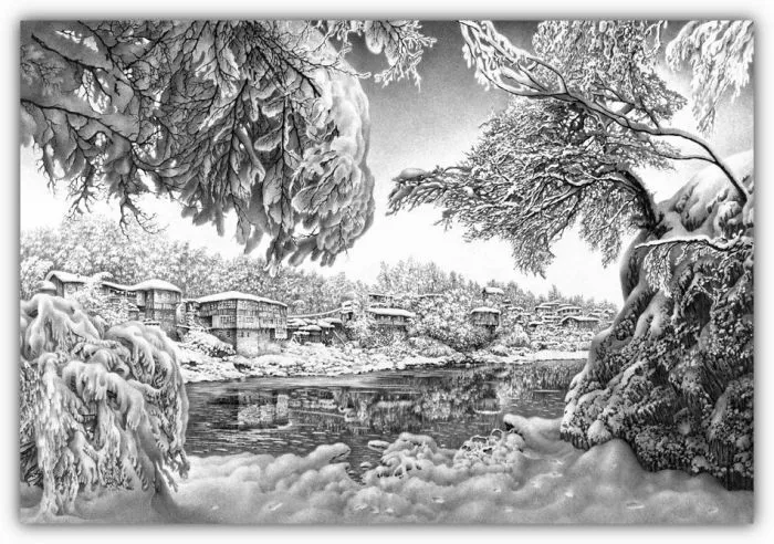 Ilustraciones de paisajes nevados e invernales | Blogodisea Ilustraciones de paisajes nevados e invernales | Blogodisea