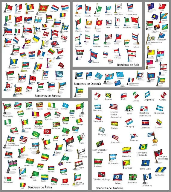 Ilustrador Alexiev Gandman: Banderas del Mundo Ilustrador Alexiev Gandman: Banderas del Mundo
