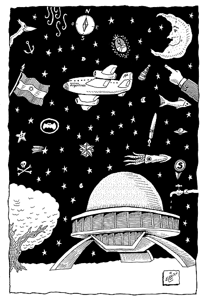 Ilustrador Alexiev Gandman: El planetario...