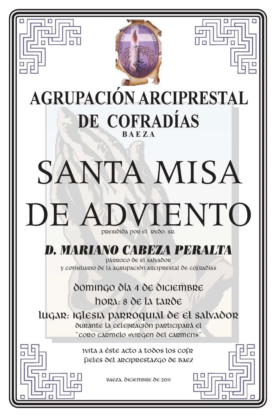 ILUSTRE COFRADÍA DE LA HUMILDAD - BAEZA: noviembre 2011 ILUSTRE COFRADÍA DE LA HUMILDAD - BAEZA: noviembre 2011