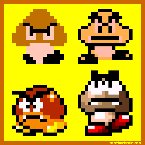 Image - Goombas, Super Mario Bros. through Super Mario World 2 ...