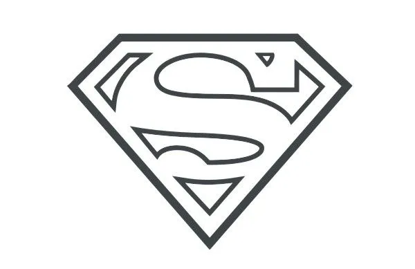 Superman stencil logo - Imagui