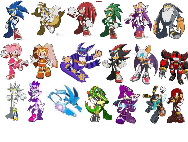 Image - Sonic Riders Characters.PNG - Fanon Wiki