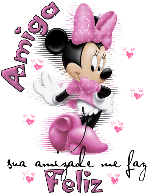 Imagem para face Amiga Sua amizade me faz feliz gif com a Minnie 3474 Imagem para face Amiga Sua amizade me faz feliz gif com a Minnie 3474