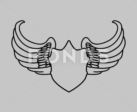 Imagem Vetorial de Tribal Escudo Asas | Gráficos Vetoriais e imagens Imagem Vetorial de Tribal Escudo Asas | Gráficos Vetoriais e imagens