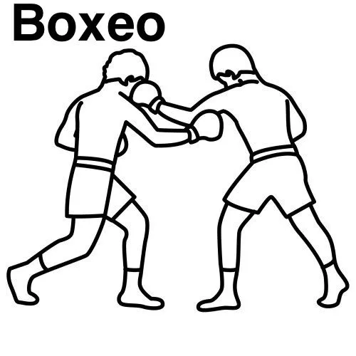 Pinto Dibujos: Boxeo para colorear