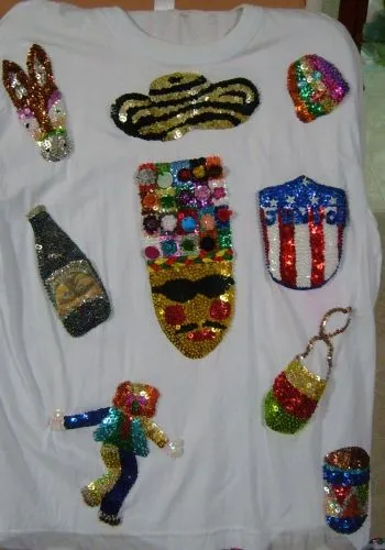 Imagen camiseta en lentejuela - grupos.