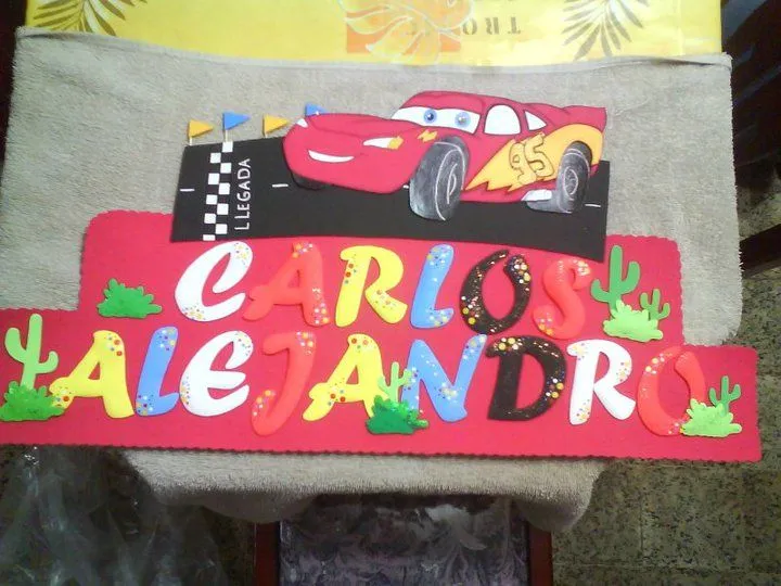 Arte en Foami: Cars