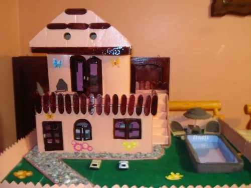 Imagen una casa hecha de cajas de confleis sobras de fomi - grupos ...