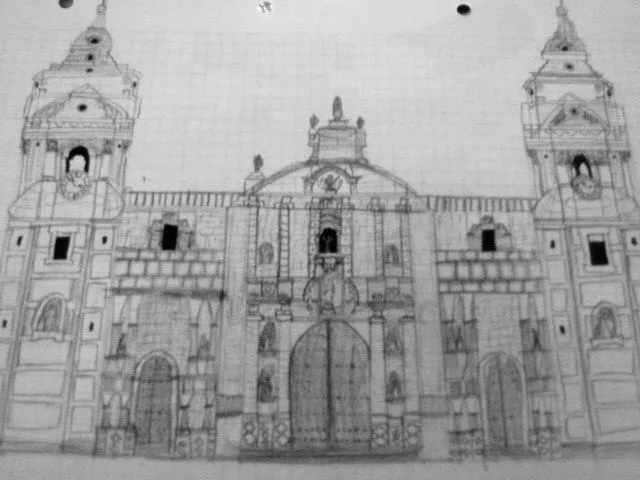 Imagen - Catedral de Lima Dibujo.JPG - Halopedia Imagen - Catedral de Lima Dibujo.JPG - Halopedia