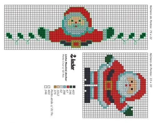 Imagen Cenefa bordada Papá Noel - grupos.emagister.com Imagen Cenefa bordada Papá Noel - grupos.emagister.com