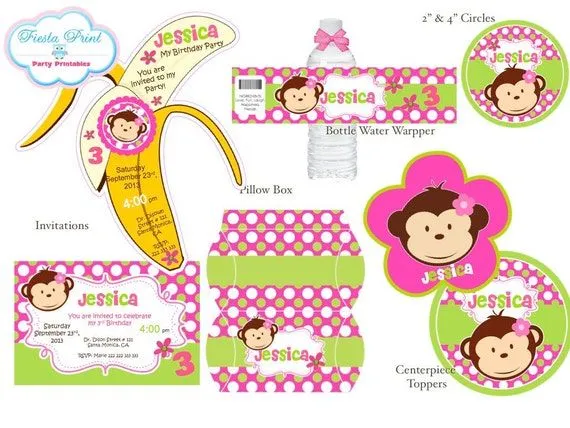Kit Imprimible CHANGUITA por FiestaPrint en Etsy
