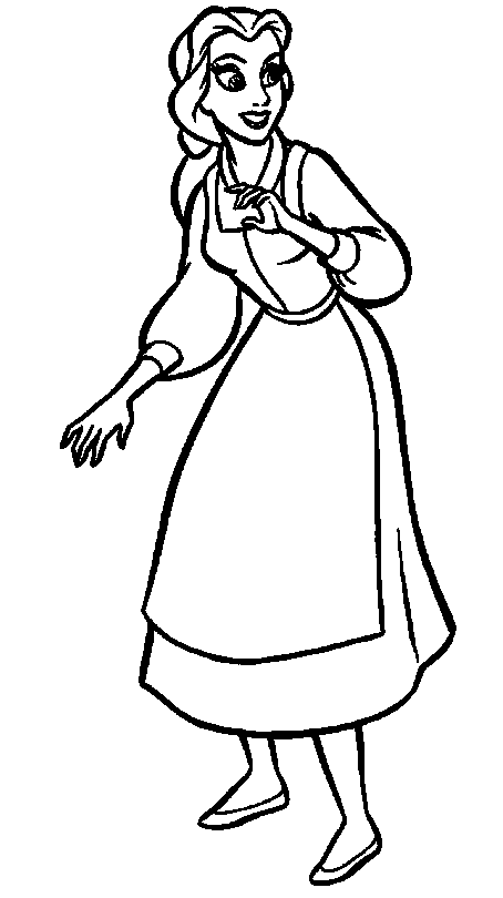 Imagen para colorear Bella Disney | Imagenes.Horabuena.com