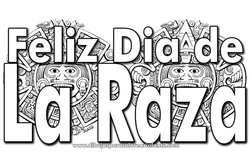 Dibujos de dia de la raza para colorear - Imagui Dibujos de dia de la raza para colorear - Imagui