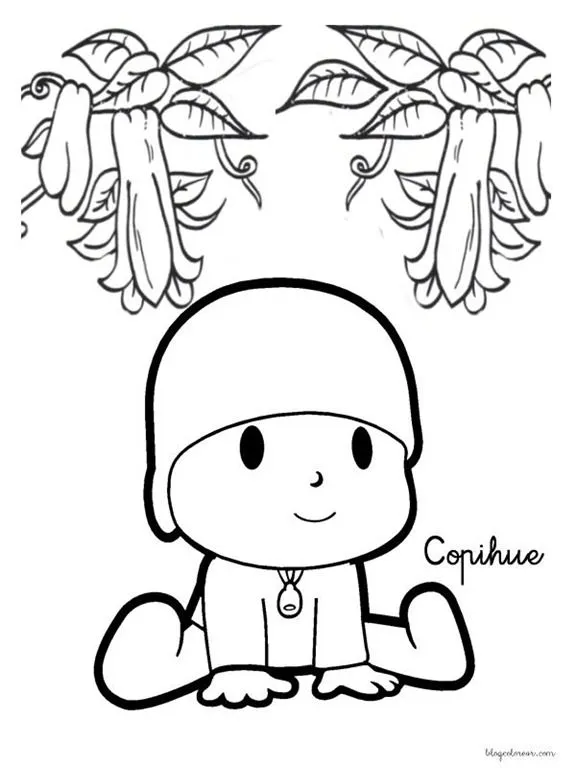 Copihue chileno para pintar - Imagui