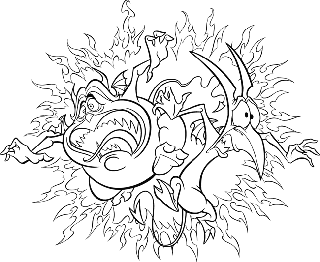 Imagen para colorear Hercules personajes inframundo | En HD Imagenes