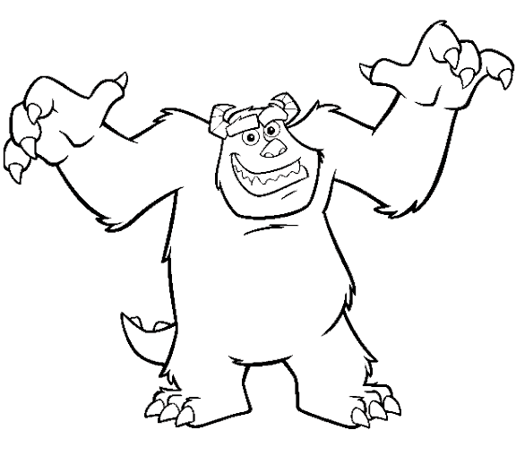 Imagen para colorear Monstruos S.A. James P. "Sulley" Sullivan ... Imagen para colorear Monstruos S.A. James P. "Sulley" Sullivan ...