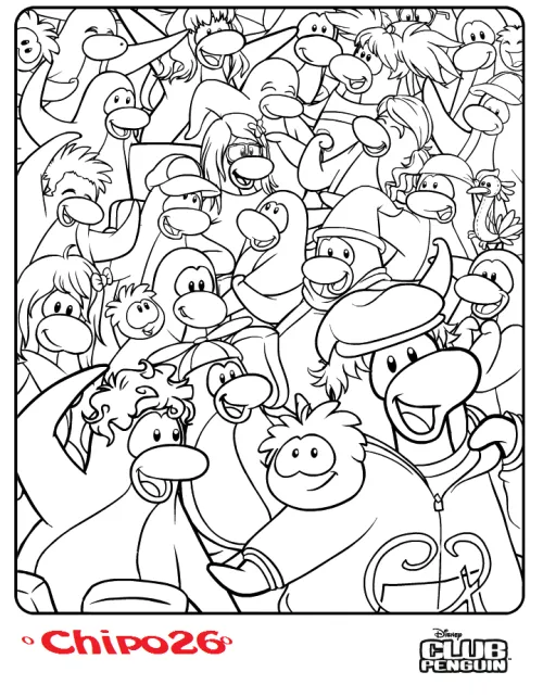 Nueva Imagen Para Colorear! | Supermegabuu Secretos Club Penguin Nueva Imagen Para Colorear! | Supermegabuu Secretos Club Penguin