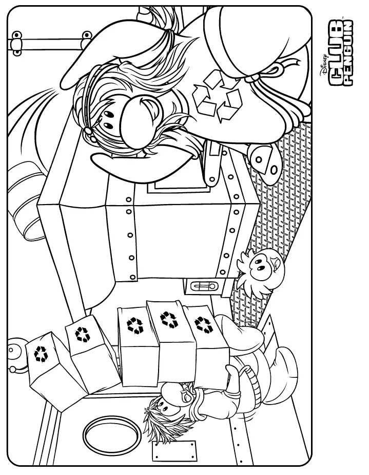 Nueva imagen para colorear. | Trucos de Club Penguin XDX/2013/Ya ...