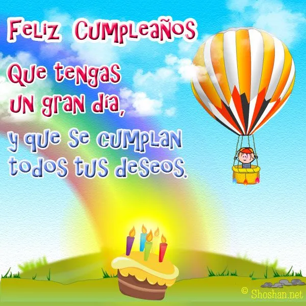 Imágen para compartir y felicitar en el día de Cumpleaños