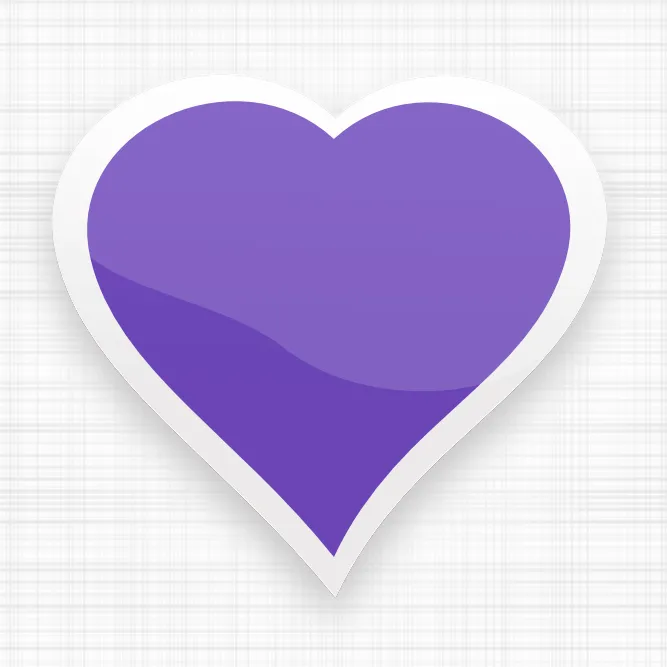 Imagen: Corazón de color violeta - Logos C.D.A - Expresando ...